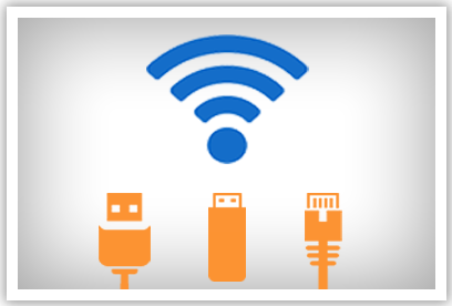 Nopea ja monipuolinen tiedonsiirto käyttäen USB-kaapelia, Ethernet-kaapelia, muistitikkua tai optiona saatavaa wifi-tiedonsiirtoa.